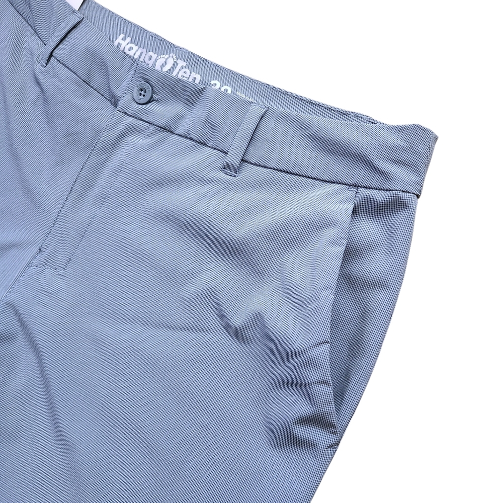HANG TEN Men's Hybrid Light Blue Zipper Pockets Regular Fit Shorts Size 38 (XL) - Picture 4 of 13